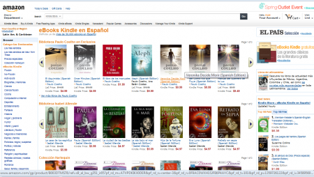 Kindle y sus ebooks ahora en español  